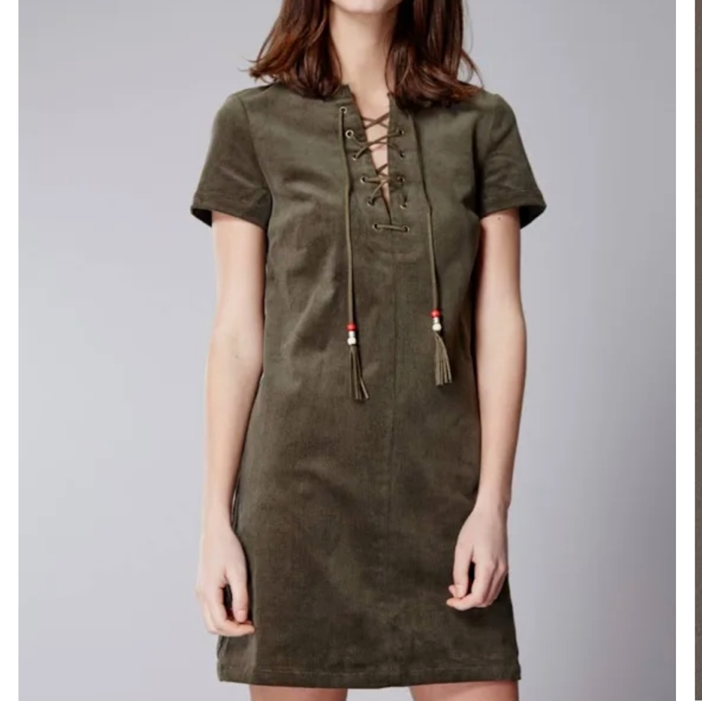 Romeo & Juliet Couture Corduroy Shift Sleeve Dress